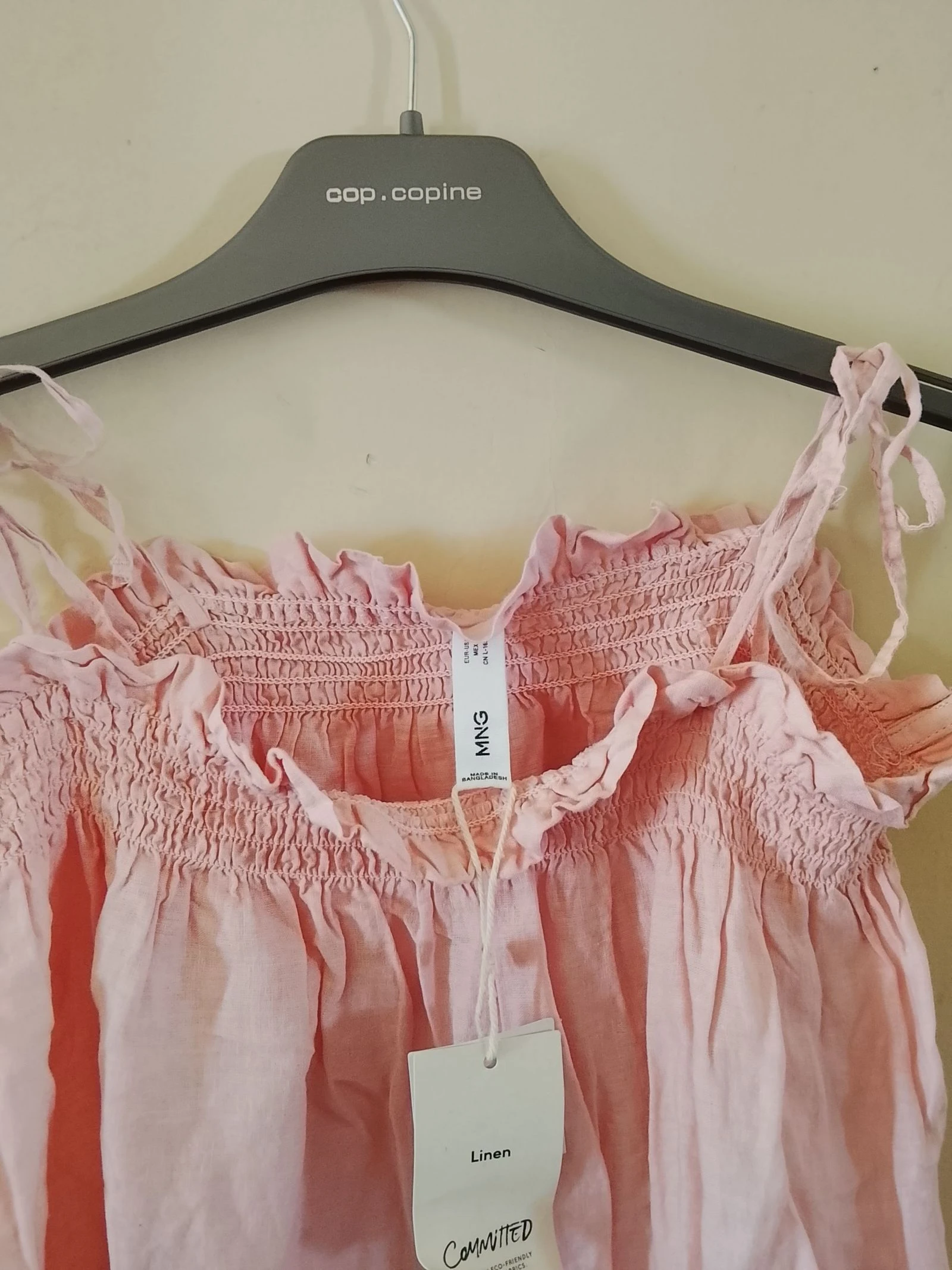 👒 MANGO Tamanho 38 Top de linho rosa em perfeito estado NP 39 e👒 – photo 3
